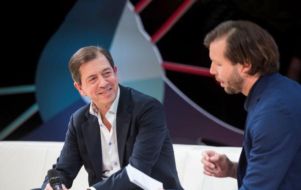 Mathias Burghardt during the opening of  the Trinity Gate Investments Real Conference AI x AI